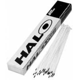 Halo Plain Gauge Spokes 14g 258mm x 100 Black